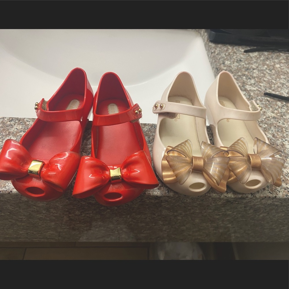 mini melissa shoes size 8.